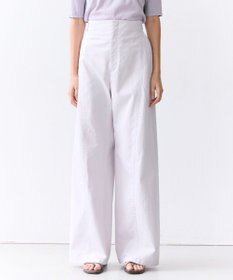 BEIGE， PREHNA / コットンツイル カービーシームワイドパンツ