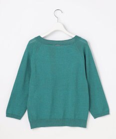 自由区 【アンサンブル対応】ペーパーコットンスクエアネックニット プルオーバー