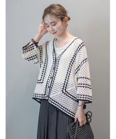 AMERICAN HOLIC クロシェ半袖カーディガン