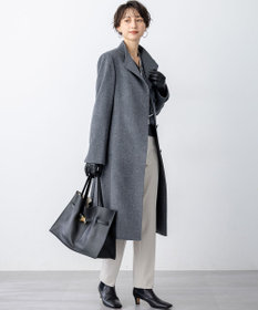 23区 L ウールカシミヤビーバー スタンドカラー  コート
