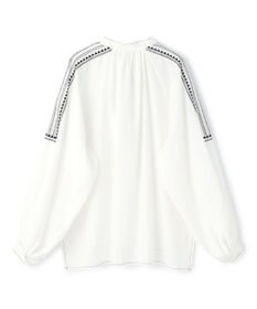 BEIGE， AXI / 刺繍ステッチ ドルマンスタンドブラウス