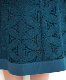 Tiaclasse L 【洗える】花柄レースマーメイドスカート