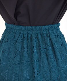 Tiaclasse L 【洗える】花柄レースマーメイドスカート