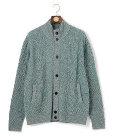 J.PRESS MEN 【KING SIZE】【Cash Lamb’s Wool】ハイネックケーブルカーディガンニット