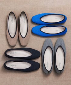 steppi ウール混 スクエア パンプス