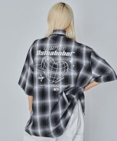 WEGO 【ユニセックス着用ITEM】グラフィックオンブレチェックシャツ（SS）