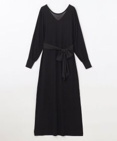 GRACE CONTINENTAL ニットブラックドレス