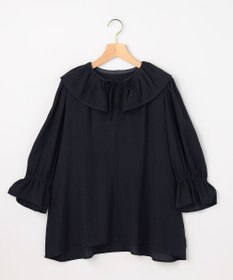 組曲 【先行予約】【WEB限定】シアーリンクルクロス フリル襟ブラウス