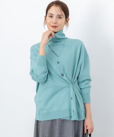 組曲 【加藤ローサさん着用 / 2WAY】スムースストレッチカシュクール カーディガン