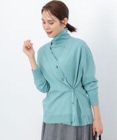 組曲 【加藤ローサさん着用 / 2WAY】スムースストレッチカシュクール カーディガン