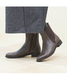 ing <ing>【撥水革】サイドゴアショートブーツ