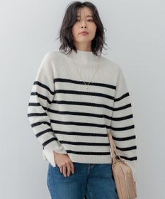 23区 S 【Oggi2月号掲載/洗える】ウールカシミヤ ボーダー ニット