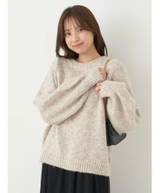 earth music&ecology ファンシーヤーンメランジプルオーバー