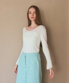 GRACE CONTINENTAL 綿カシミヤインナートップ