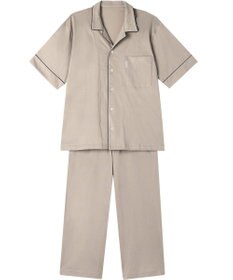 ワコール／睡眠科学 パジャマ 5分袖 半袖 8分丈 綿100%(本体) 天竺素材 メンズ YGT151 睡眠科学／ワコール