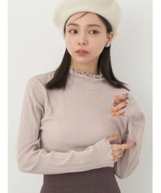 earth music&ecology コットンシアータートルネックプルオーバー