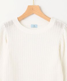 組曲 S 【洗える】CHAIギャザースリーブ ニット