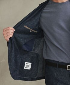 GOTAIRIKU 新素材セットアップ【通気性抜群/洗える/シワになりにくい】カラミプリントストレッチセットアップ ジャケット