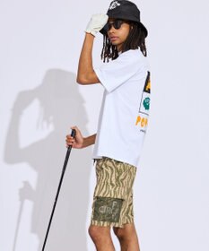 PW CIRCULUS 【吸水速乾 / UV遮蔽率99% UVカット / ストレッチ】【MEN】アニマルグラフィックモックT ゴルフ