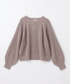 ANY 【洗濯機可】ウールブレンドクロップドニット