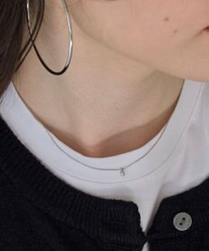 Phoebe 【金属アレルギー対応】シャイニーフチミルネックレス　シルバー