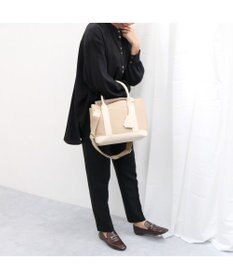 UNBILLION 【テレビ ドラマ着用アイテム】cachecache ショルダー付きパーテーション合成皮革トート