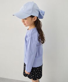 ANY KIDS 【日よけ付き】2WAYリボン刺繍キャップ