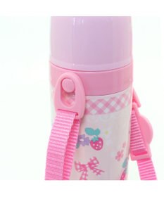 Mother garden マザーガーデン 野いちご ステンレス水筒 《花リボン柄》 470ｍｌ ダイレクト・コップ飲み
