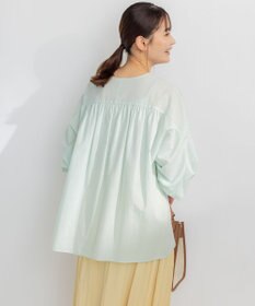 組曲 【洗える】ナチュラルローンスキッパー ブラウス