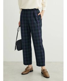Green Parks きれいシルエットチェックパンツ