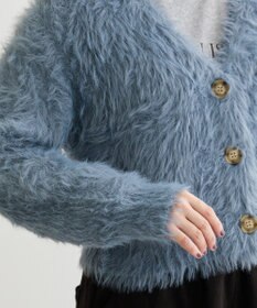 Green Parks ・Ｐｅｔｉｔ　Ｆｌｅｕｒ　シャギーニットカーディガン