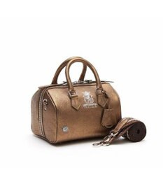 A.D.M.J. 【牛革】メタリックレザー/ドラムボストンＳ