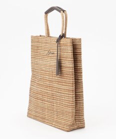 J.PRESS LADIES 【WEB限定・A4サイズ収納可】 マダガスカルラフィア トート バッグ