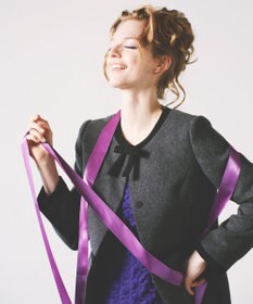 TOCCA 【WEB限定カラー有り】【消臭】MILKY PUFF リボンウールコート