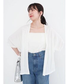 Green Parks よくばり　半袖カットドルマンカーディガン