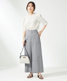 ANY SIS 【洗える】シアーストライプ ブラウス