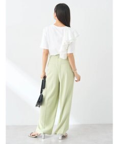 earth music&ecology アシメフリルプルオーバー