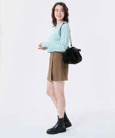 LeSportsac FUR DRAWSTRING TOTE/ブラックフラッフィーファー