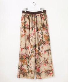 自由区 ボタニカルプリントドロスト パンツ