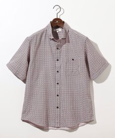 JOSEPH ABBOUD 【サスティナブル】ジオメットリックパターン シャツ ワイン系5