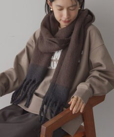 AMERICAN HOLIC バイカラーシャギーマフラー