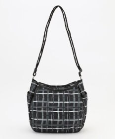 Y'SACCS ドローイングチェックショルダーバッグ