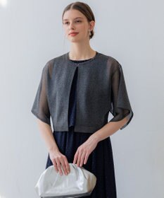 23区 L 【APPLAUDIR】グロッシーニット ボレロカーディガン