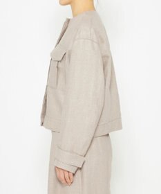 uncrave ヘリンボーン リネン ブルゾン（uncrave WHITE）