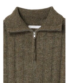 Green Parks ・Ｐｅｔｉｔ　Ｆｌｅｕｒ　ハーフＺＩＰニット