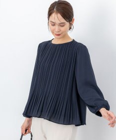 組曲 S 【WEB限定】ジョーゼットシフォンプリーツ ブラウス