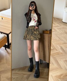 WEGO ラインストーンハートグラフィックタンク