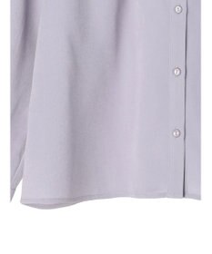 earth music&ecology バンドカラーブラウス