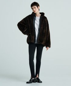 uncrave 【洗える】スムースニット レギンス（uncrave WHITE）