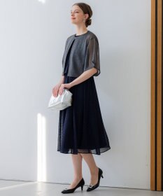 23区 L 【APPLAUDIR】グロッシーニット ボレロカーディガン